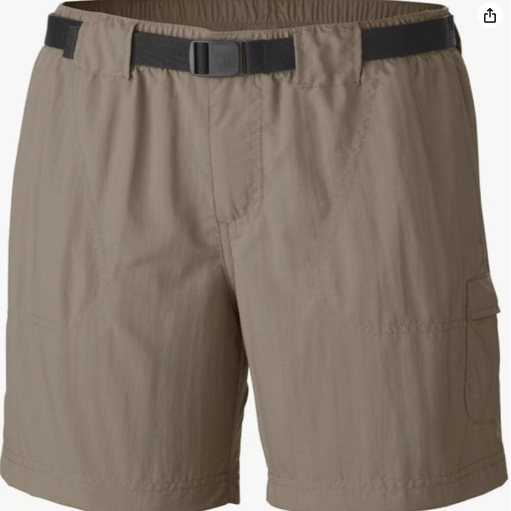 Columbia Womens Omni-Shade UPF 30 Walnut River 6" Shorts (XL, Khaki)